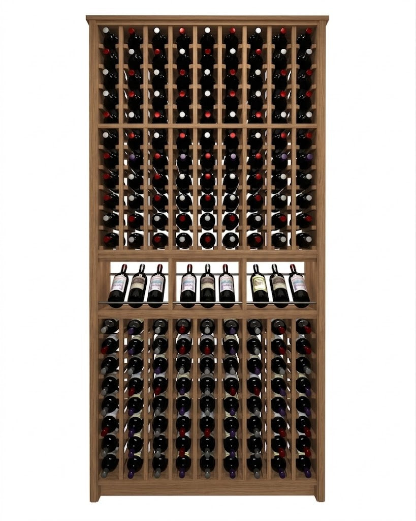 Kessick Tower Series 180-Bottle Hardwood Wine Cabinet