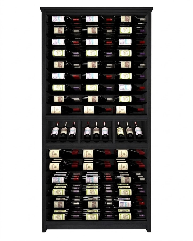 Kessick Tower Series 144-Bottle Hardwood Wine Cabinet