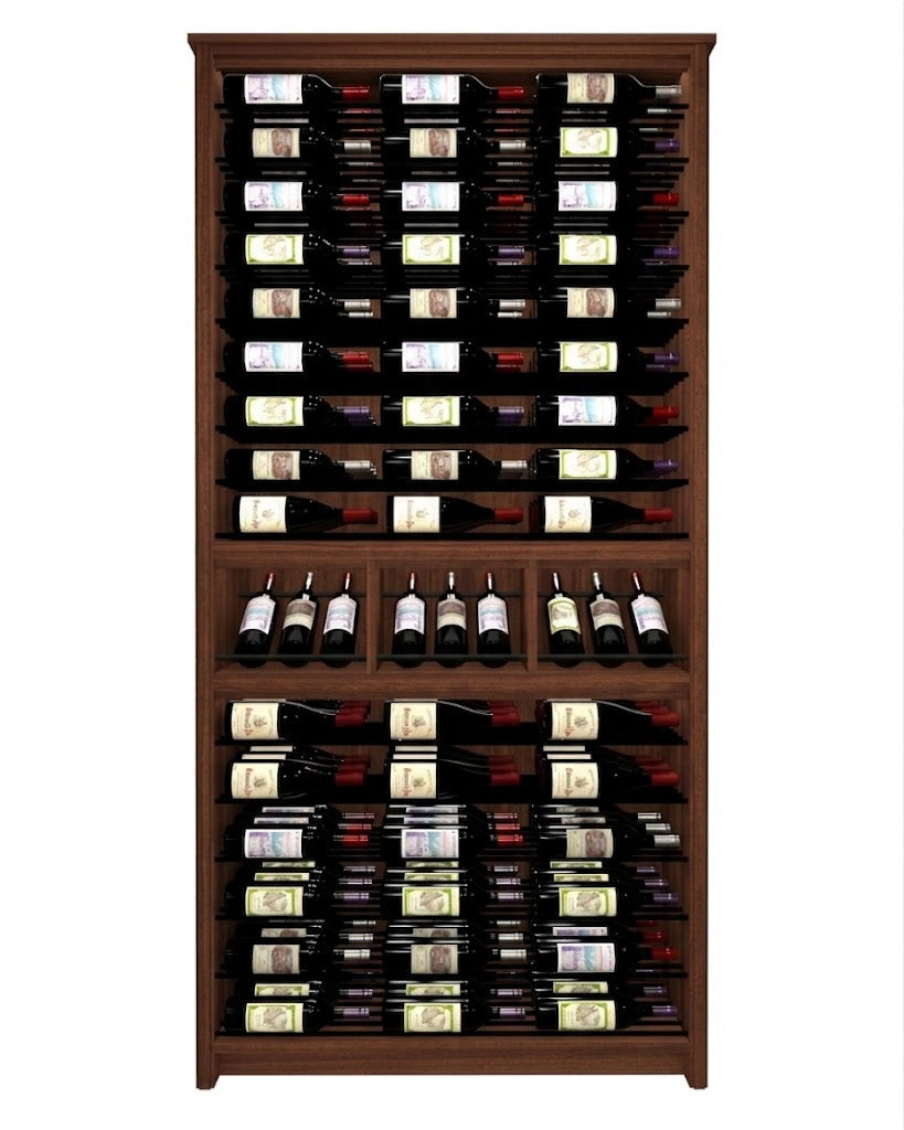 Kessick Tower Series 144-Bottle Hardwood Wine Cabinet