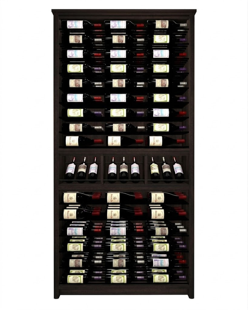 Kessick Tower Series 144-Bottle Hardwood Wine Cabinet