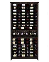 Kessick Tower Series 144-Bottle Hardwood Wine Cabinet