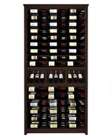 Kessick Tower Series 144-Bottle Hardwood Wine Cabinet