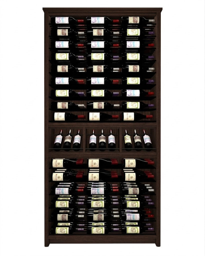 Kessick Tower Series 144-Bottle Hardwood Wine Cabinet