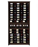 Kessick Tower Series 144-Bottle Hardwood Wine Cabinet