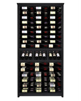 Kessick Tower Series 144-Bottle Hardwood Wine Cabinet
