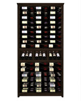 Kessick Tower Series 144-Bottle Hardwood Wine Cabinet