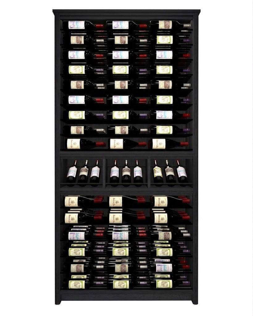 Kessick Tower Series 144-Bottle Hardwood Wine Cabinet