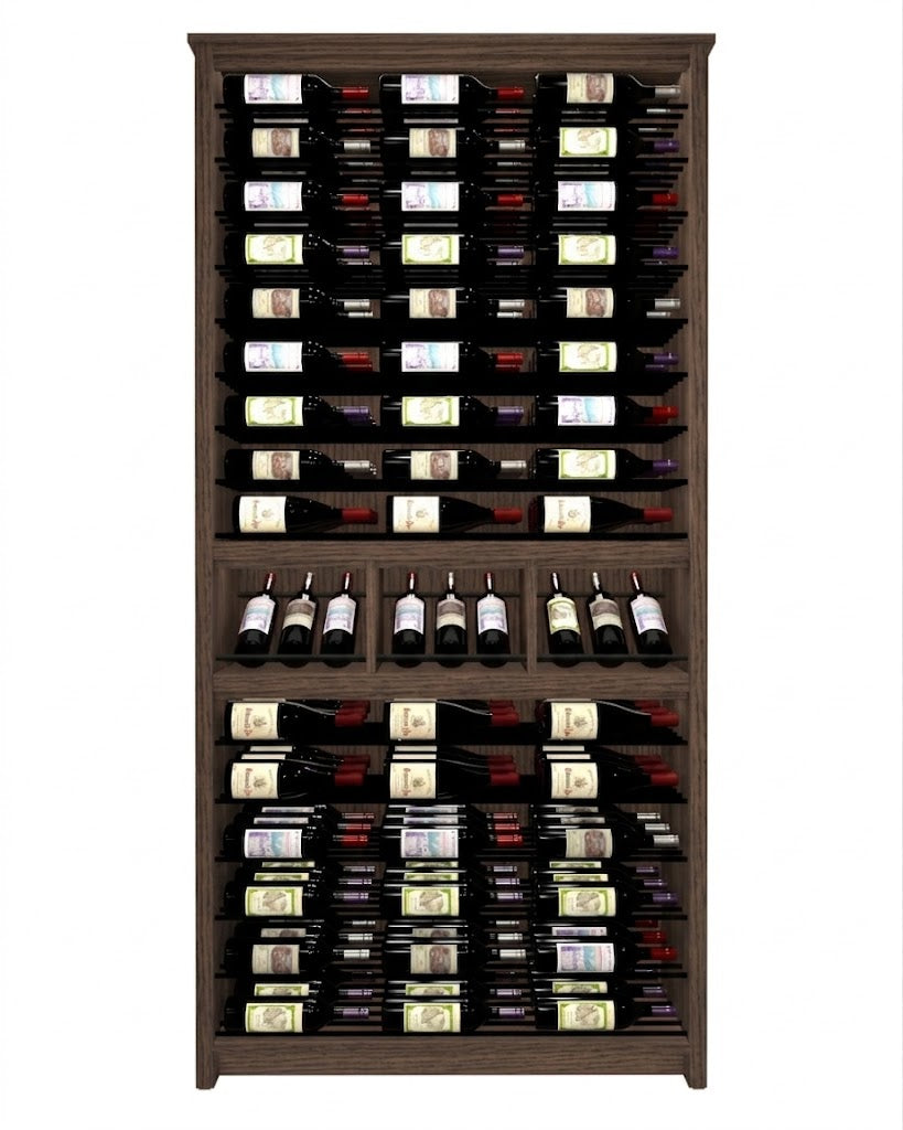 Kessick Tower Series 144-Bottle Hardwood Wine Cabinet