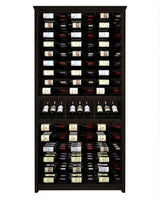 Kessick Tower Series 144-Bottle Hardwood Wine Cabinet