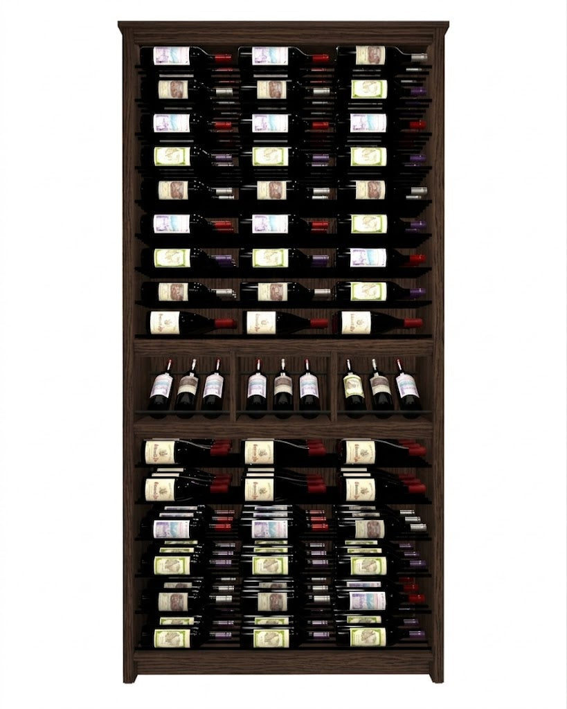 Kessick Tower Series 144-Bottle Hardwood Wine Cabinet