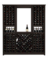 Kessick Tower Series 204-Bottle Hardwood Wine Cabinet