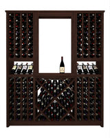 Kessick Tower Series 204-Bottle Hardwood Wine Cabinet
