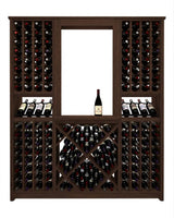 Kessick Tower Series 204-Bottle Hardwood Wine Cabinet