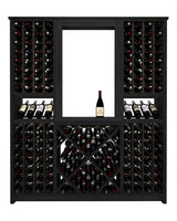 Kessick Tower Series 204-Bottle Hardwood Wine Cabinet