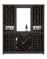 Kessick Tower Series 204-Bottle Hardwood Wine Cabinet