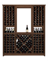 Kessick Tower Series 204-Bottle Hardwood Wine Cabinet