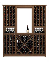 Kessick Tower Series 204-Bottle Hardwood Wine Cabinet