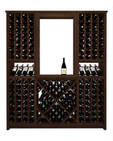 Kessick Tower Series 204-Bottle Hardwood Wine Cabinet