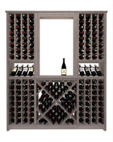 Kessick Tower Series 204-Bottle Hardwood Wine Cabinet