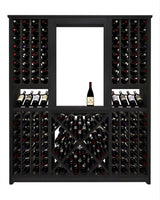Kessick Tower Series 204-Bottle Hardwood Wine Cabinet