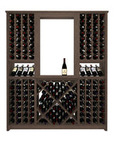 Kessick Tower Series 204-Bottle Hardwood Wine Cabinet
