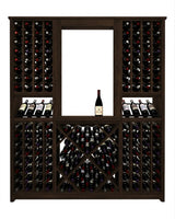 Kessick Tower Series 204-Bottle Hardwood Wine Cabinet