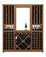Kessick Tower Series 204-Bottle Hardwood Wine Cabinet