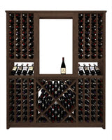Kessick Tower Series 204-Bottle Hardwood Wine Cabinet