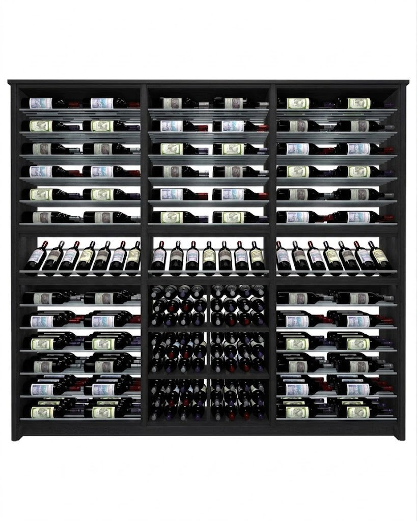 Kessick Tower Series 264-Bottle Hardwood Wine Cabinet