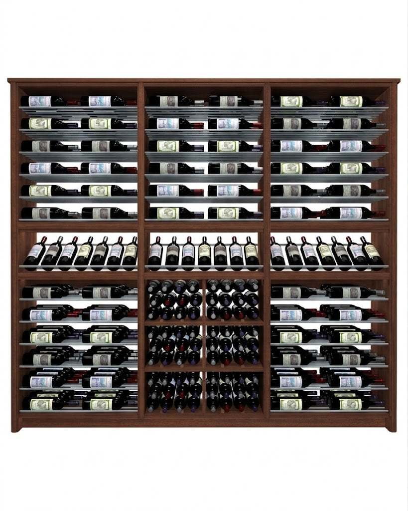 Kessick Tower Series 264-Bottle Hardwood Wine Cabinet