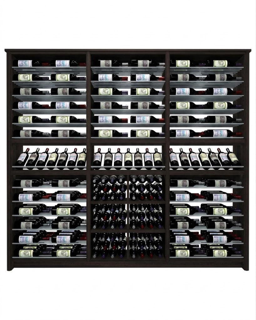 Kessick Tower Series 264-Bottle Hardwood Wine Cabinet