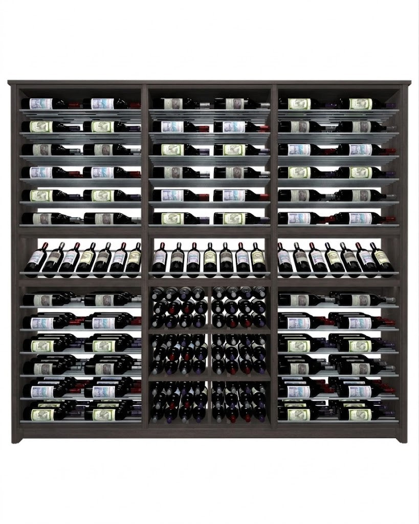 Kessick Tower Series 264-Bottle Hardwood Wine Cabinet