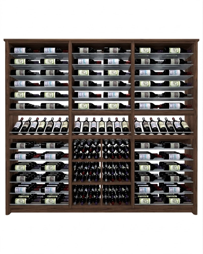 Kessick Tower Series 264-Bottle Hardwood Wine Cabinet