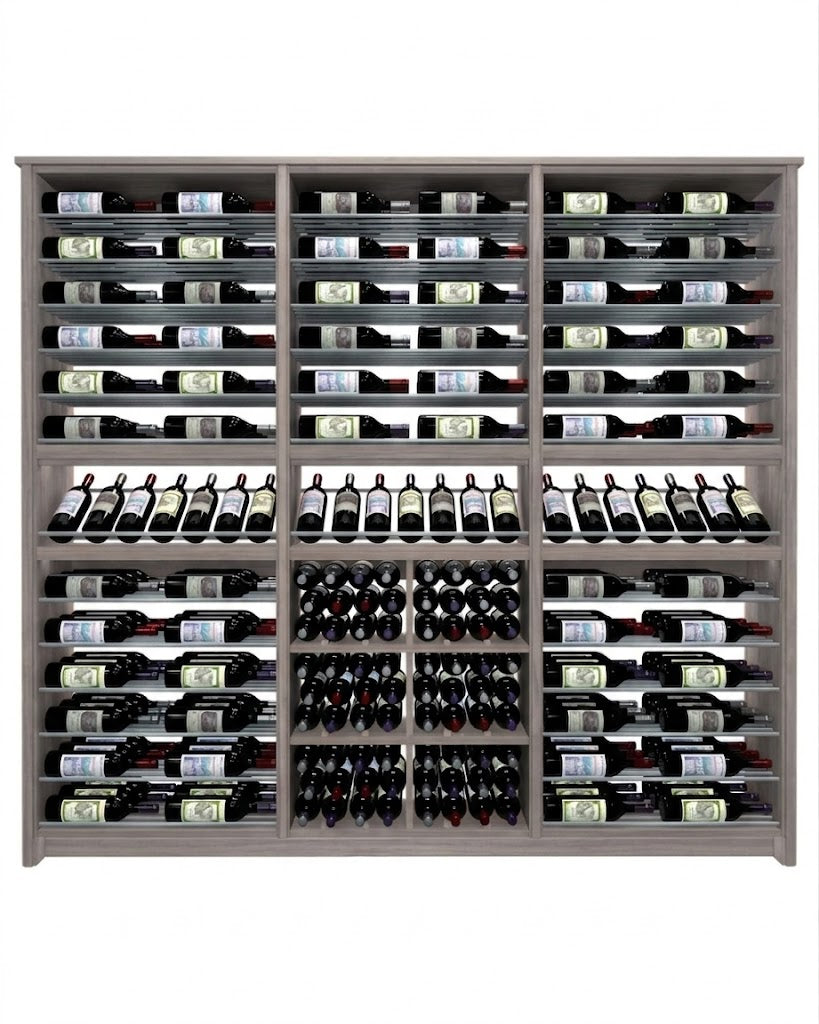 Kessick Tower Series 264-Bottle Hardwood Wine Cabinet