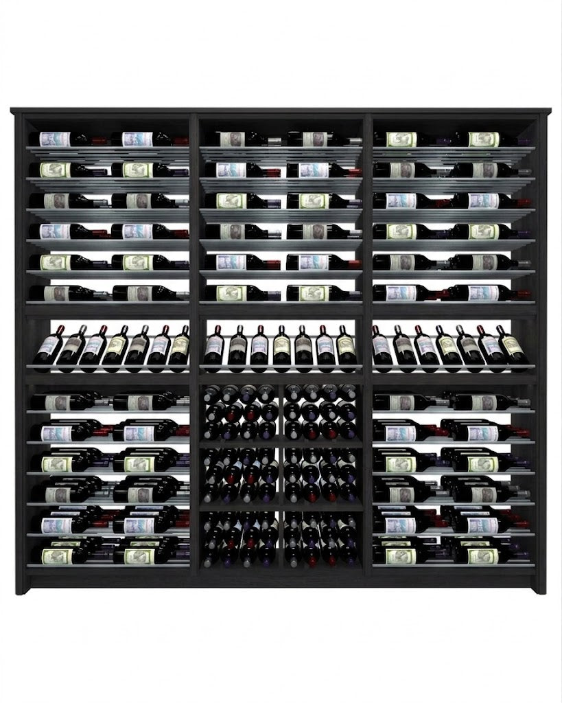 Kessick Tower Series 264-Bottle Hardwood Wine Cabinet
