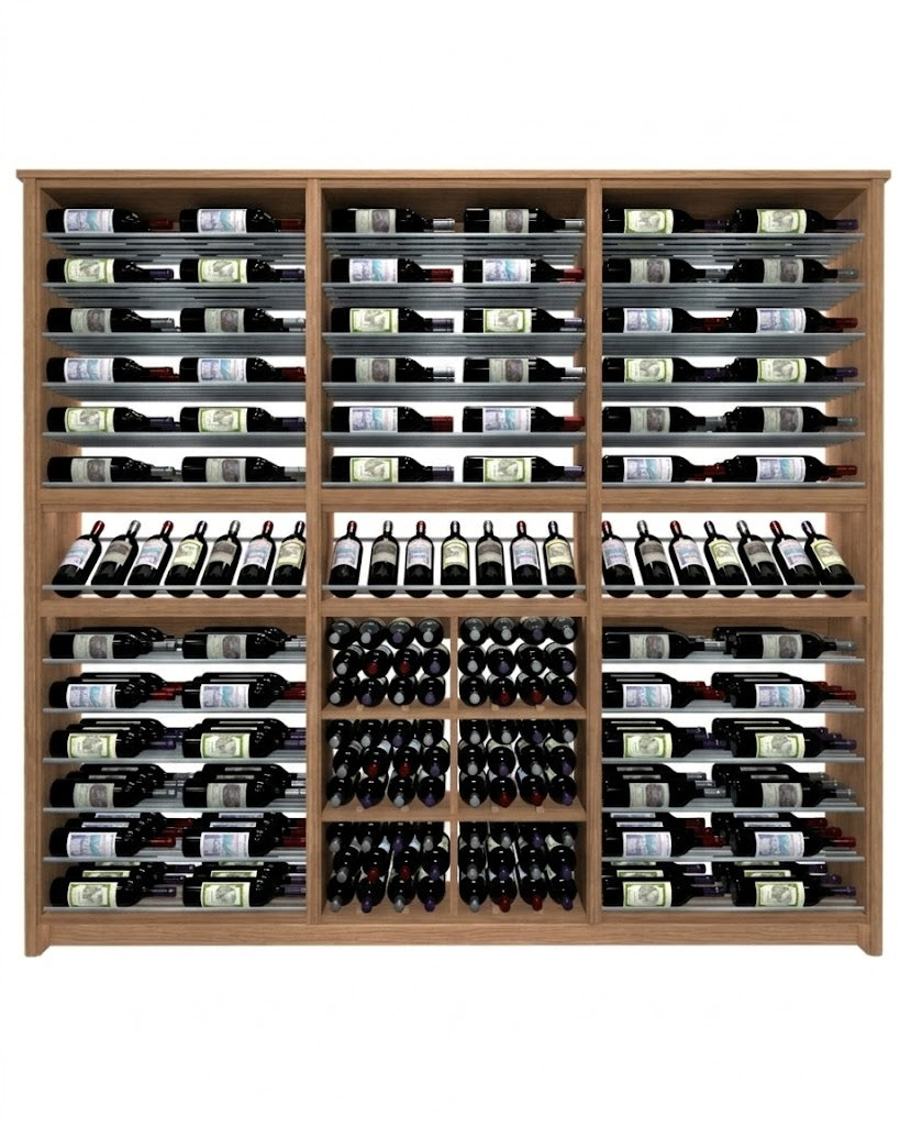 Kessick Tower Series 264-Bottle Hardwood Wine Cabinet