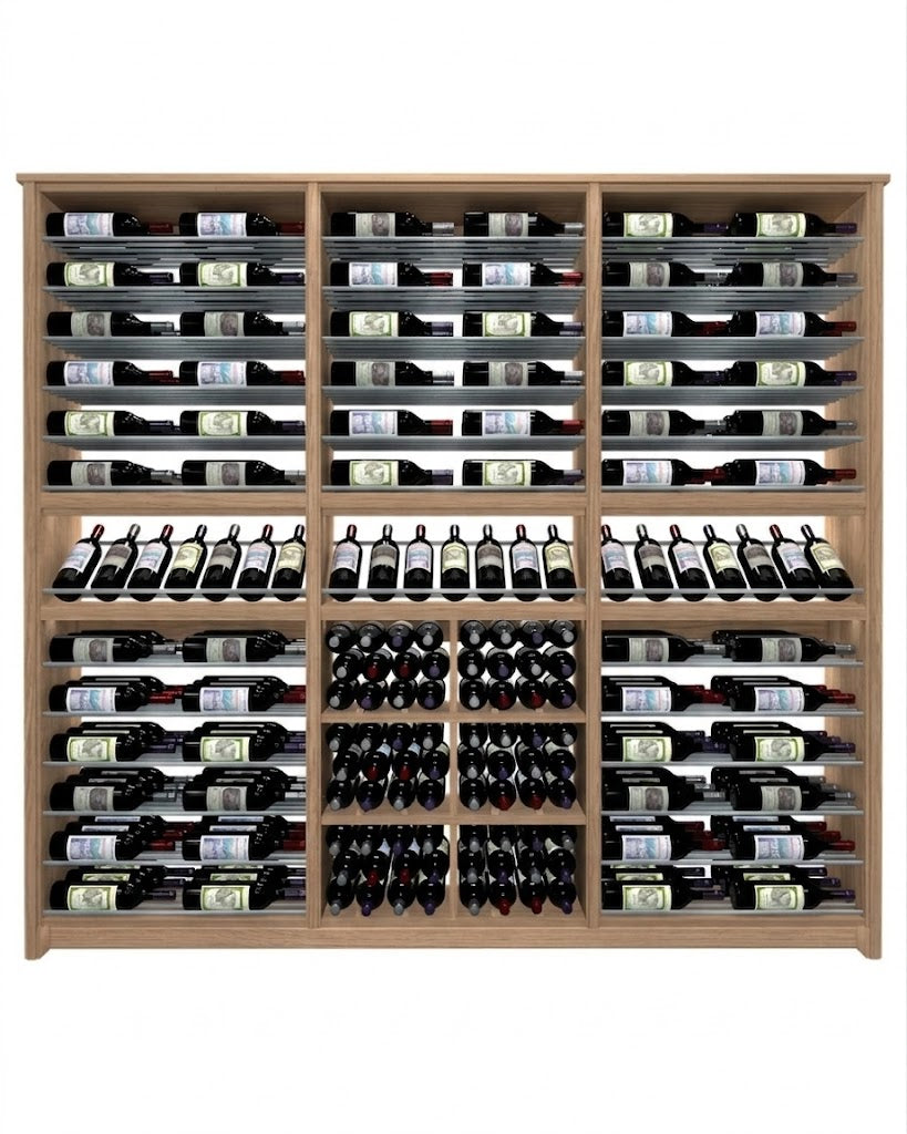 Kessick Tower Series 264-Bottle Hardwood Wine Cabinet