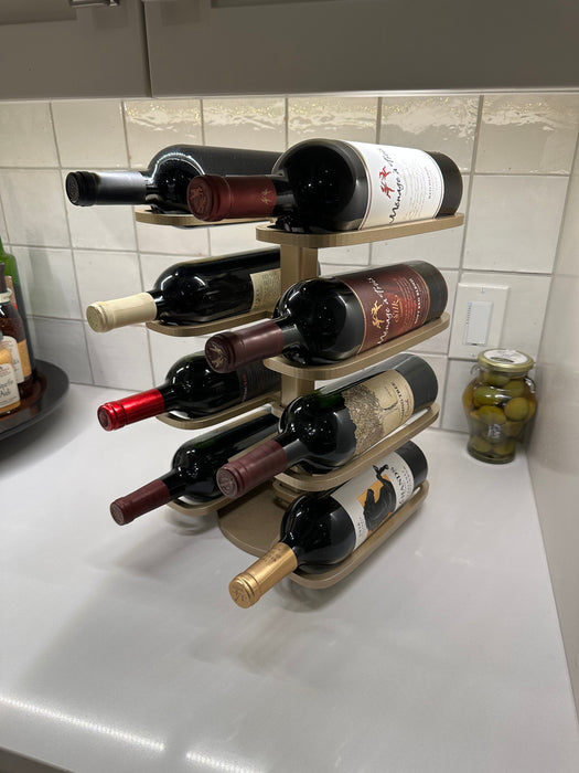 Urban Ironcraft Countertop Pillar Wine Racks - 8 Bottle Countertop Series