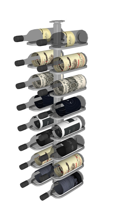 Urban Ironcraft Floor to Ceiling Wine Racks - Double Bottle Divide Pillar Series