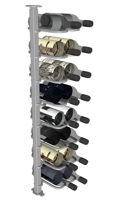 Urban Ironcraft Floor to Ceiling Wine Racks - Double Bottle Label Facing Pillar Series