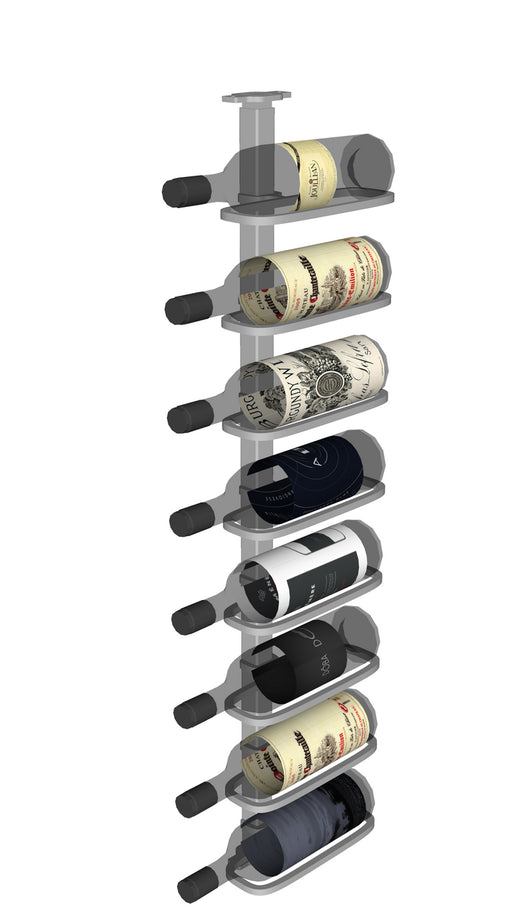 Urban Ironcraft Floor to Ceiling Wine Racks - Single Bottle Label Facing Pillar Series