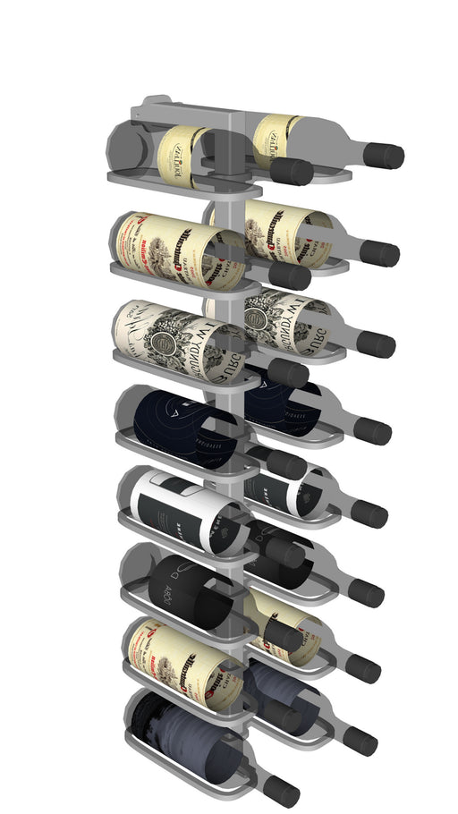 Urban Ironcraft Floor to Wall Wine Racks - Double Bottle Cork Facing Pillar Series