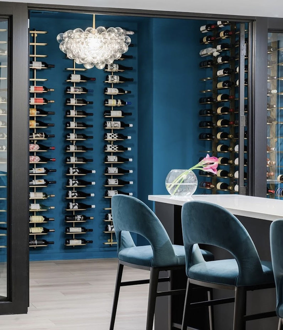 Urban Ironcraft Wall Mounted Wine Racks - Single Bottle Label Facing B ...