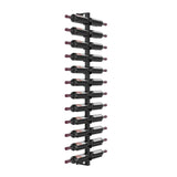 VintageView Vino Rails Wall Mounted Wine Rack Post Kit — 24 Bottle Cork-Forward Display