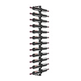 VintageView Vino Rails Wall Mounted Wine Rack Post Kit — 24 Bottle Cork-Forward Display