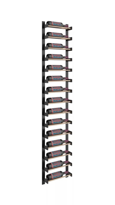 VintageView Evolution Wine Wall 75″ 1C Wall Mounted Wine Rack Kit (15 to 45 bottles)