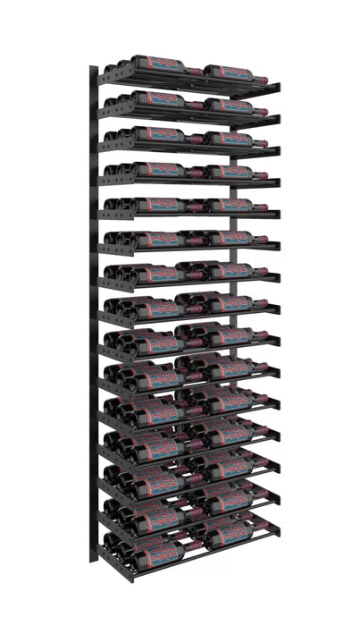 VintageView Evolution Wine Wall 75″ 2C Wall Mounted Wine Rack Kit (30 to 90 bottles)