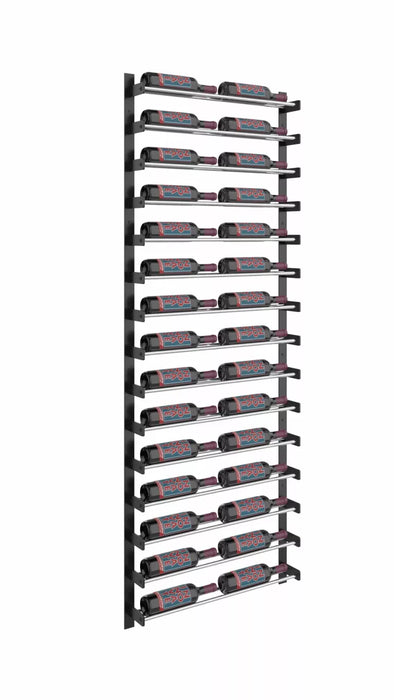 VintageView Evolution Wine Wall 75″ 2C Wall Mounted Wine Rack Kit (30 to 90 bottles)