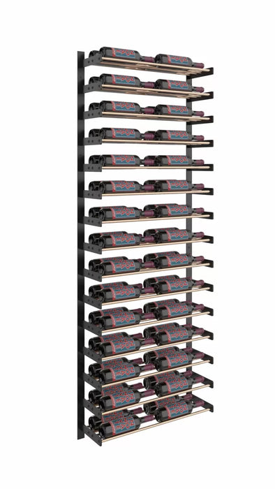 VintageView Evolution Wine Wall 75″ 2C Wall Mounted Wine Rack Kit (30 to 90 bottles)