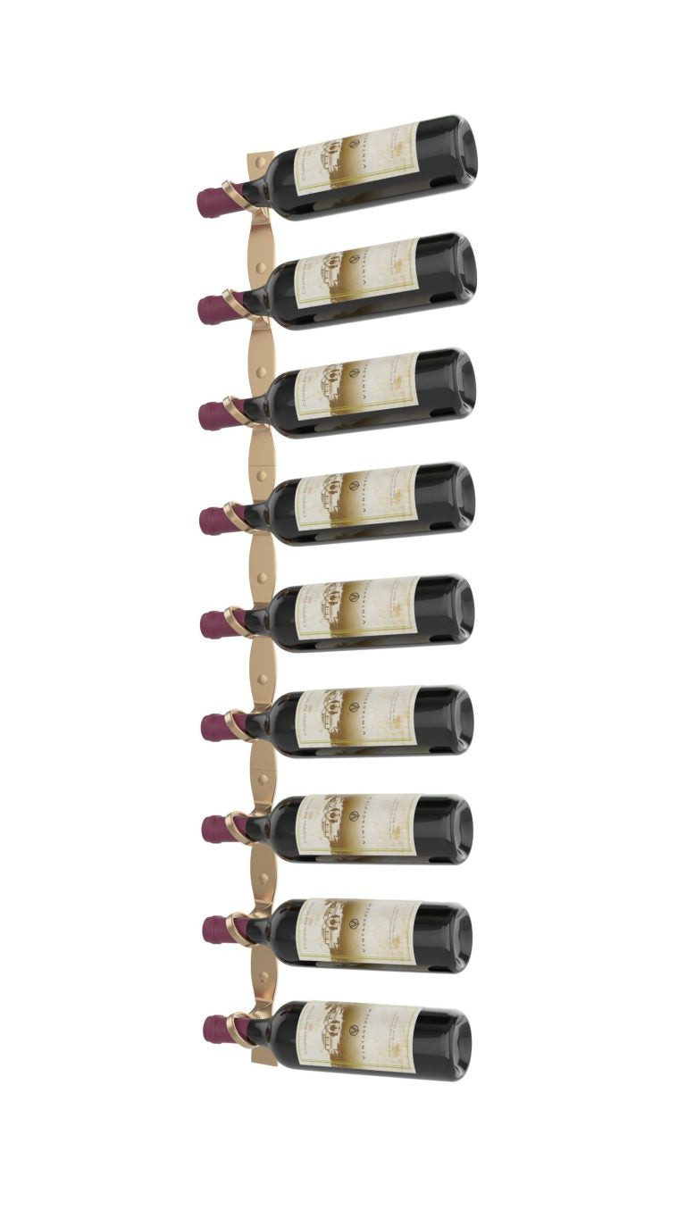 VintageView Helix Single 45 (minimalist wall mounted metal wine rack kit)